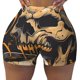 thumbnail image 2 of Fotbe Grim Coffee Skull Shorts Sin Costuras – Shorts Deportivos de Cintura Alta para Mujer, Elásticos para Gimnasio, Yoga, Running o Ciclismo-Large, 2 of 8