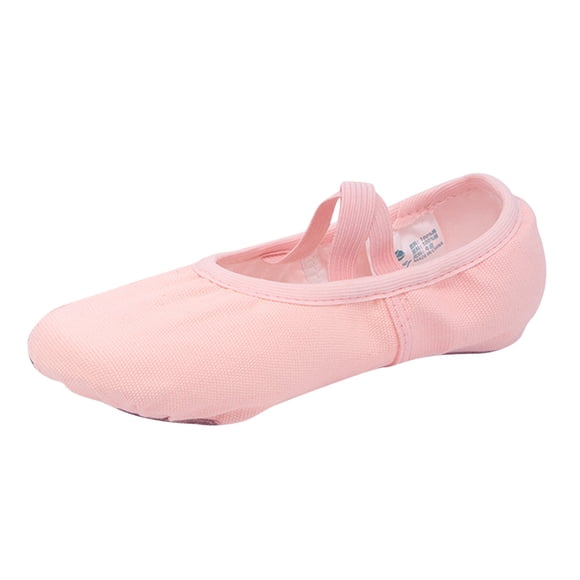 PMVFHDE Girls' Dance Shoes Girl Ballet Shoes Highly Stretch Canvas Dance Slipper Yoga Shoes for Girls,B,35