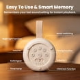 thumbnail image 4 of Sound Machine for Baby Adult Sleep, White Noise Sound Machine with 24 Soothing Sounds and Night Light for Home Office Travel, White, 4 of 8