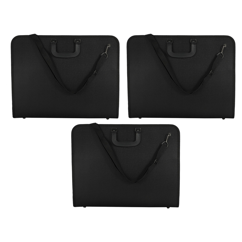 3X A3 Portfolio Expanding Folder File Organiser Office Document Carry