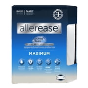 AllerEase Maximum Mattress Cover Protector, Queen - Zippered, Waterproof, Allergen Barrier
