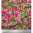 thumbnail image 1 of Soimoi Velvet Fabric Leaves & Floral Artistic Printed Fabric 1 Yard 58 Inch Wide, 1 of 3