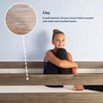 thumbnail image 6 of Max & Lily Solid Wood Twin over Twin Low Bunk Bed with Ladder on End For Kids, Clay, 6 of 13