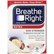 4 Pack - Breathe Right Nasal Strips Extra 26 Each