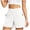 White, variant on Tqcoqu Women's Hiking Shorts with Zipper Pockets,Lightweight Quick Dry Golf Shorts for Women Athletic Walking,Army Green Women's S-XXL
