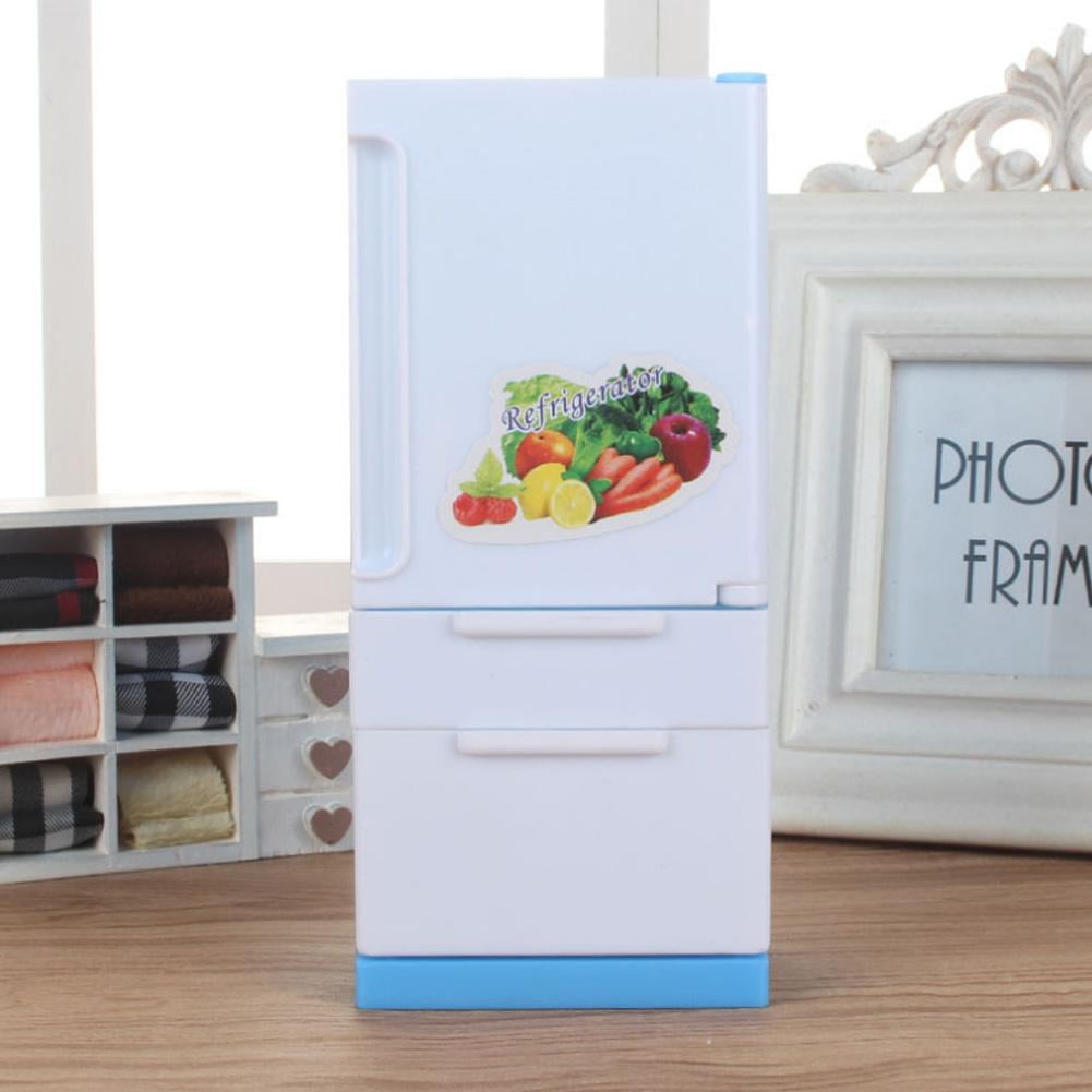 Fdit Doll House Refrigerator, Doll Fridge Toy,Mini Refrigerator for