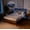 Rustic Brown02, variant on BSHTI Twin Size LED Bed Frame with Metal Frame, RGB Lights & Storage Headboard, No Box Spring Needed, Under-Bed Storage, for Bedroom, Dorm, or Guest Room，Rustic Brown