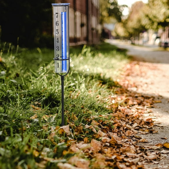 FRCOLOR Outdoor Rain Gauge Tube Replacement Rain Measuring Gauge Tube Yard Rain Measuring Tool Outdoor Rain Gauge For Yard Garden Lawn