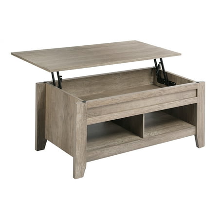 topeakmart craftsman shelves reception lift oak coffee storage office living table open