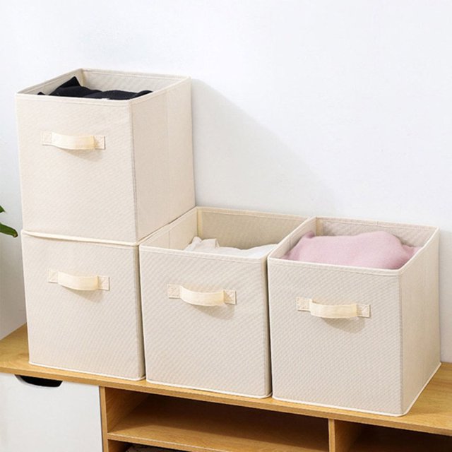 POINTERTECK Drawer Storage Organizer Foldable Non-woven Fabric Box for Home Bedroom Houseroom