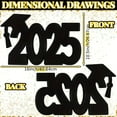 thumbnail image 3 of Personalized Graduation Sign Props, Graduation Decorations 2025, Ongmies Personalized Graduation Sign Props Wood Board with Acrylic Nameplate for ​Class of 2025 Graduation Decorations, 3 of 9