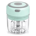 thumbnail image 1 of Mini Picador De Ajo Eléctrico Alimentos Recargable 250+150ml Blanco verde, 1 of 4
