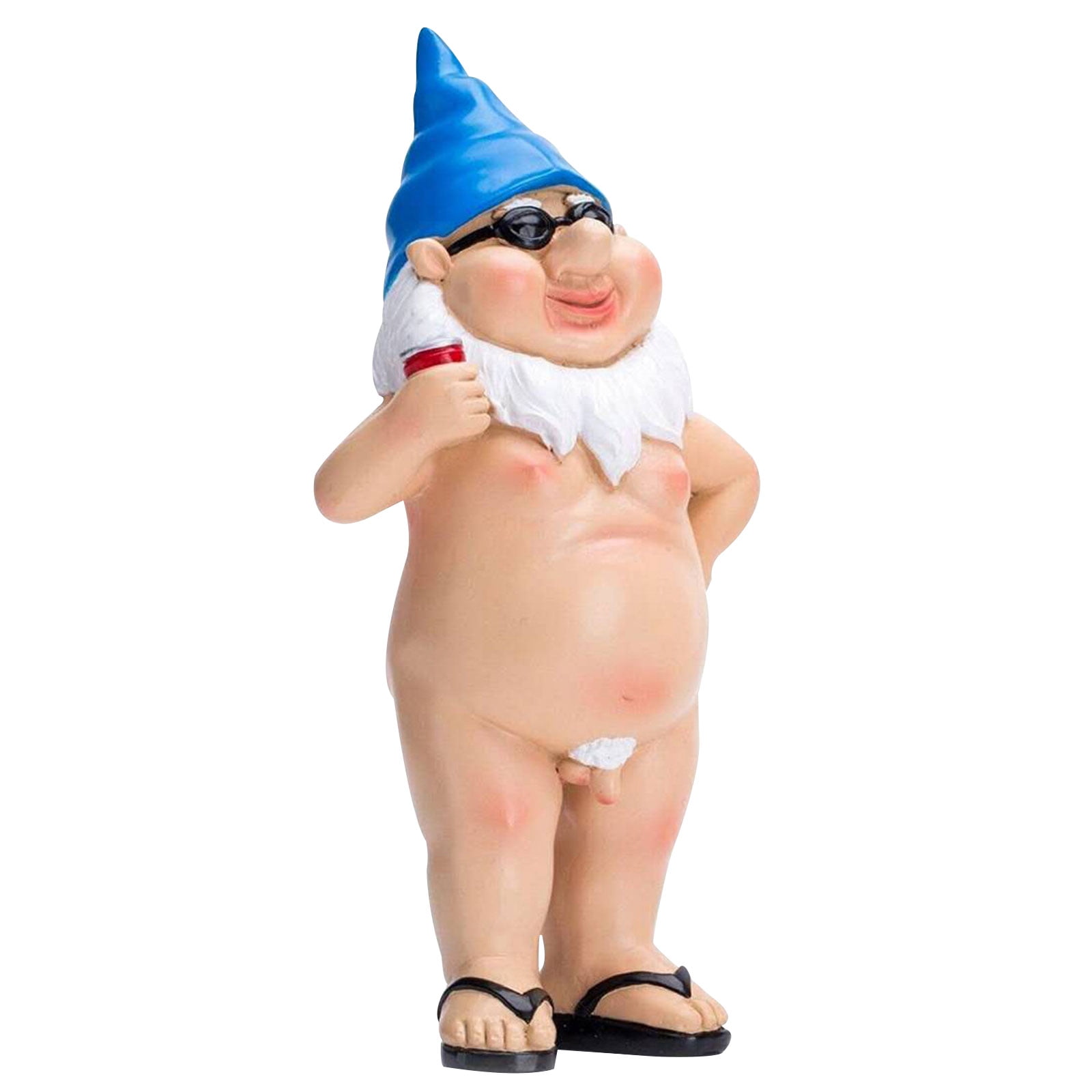 NUDE-GARDEN-GNOME-WITH-BLACK-SHOES-FUNNY-RUDE-NAKED-LAYING-BACK  NUDE 