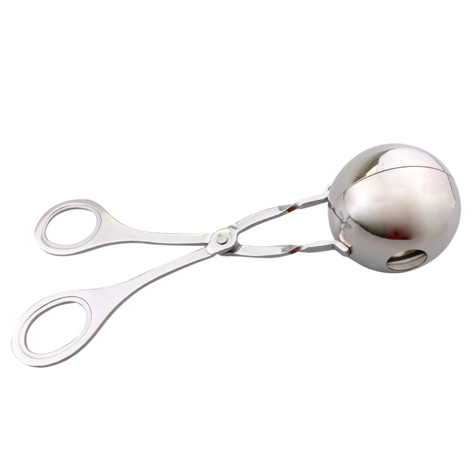 Cooyeah None-Stick Meat Baller Tongs Shaping Cake Pop Rice Dough Tongs Scoop Scooper. Meatball Makers Stainless Steel 