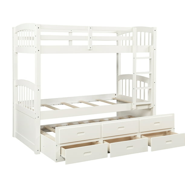 Twin Bunk Beds Bed, 3 Bunk Bed Set