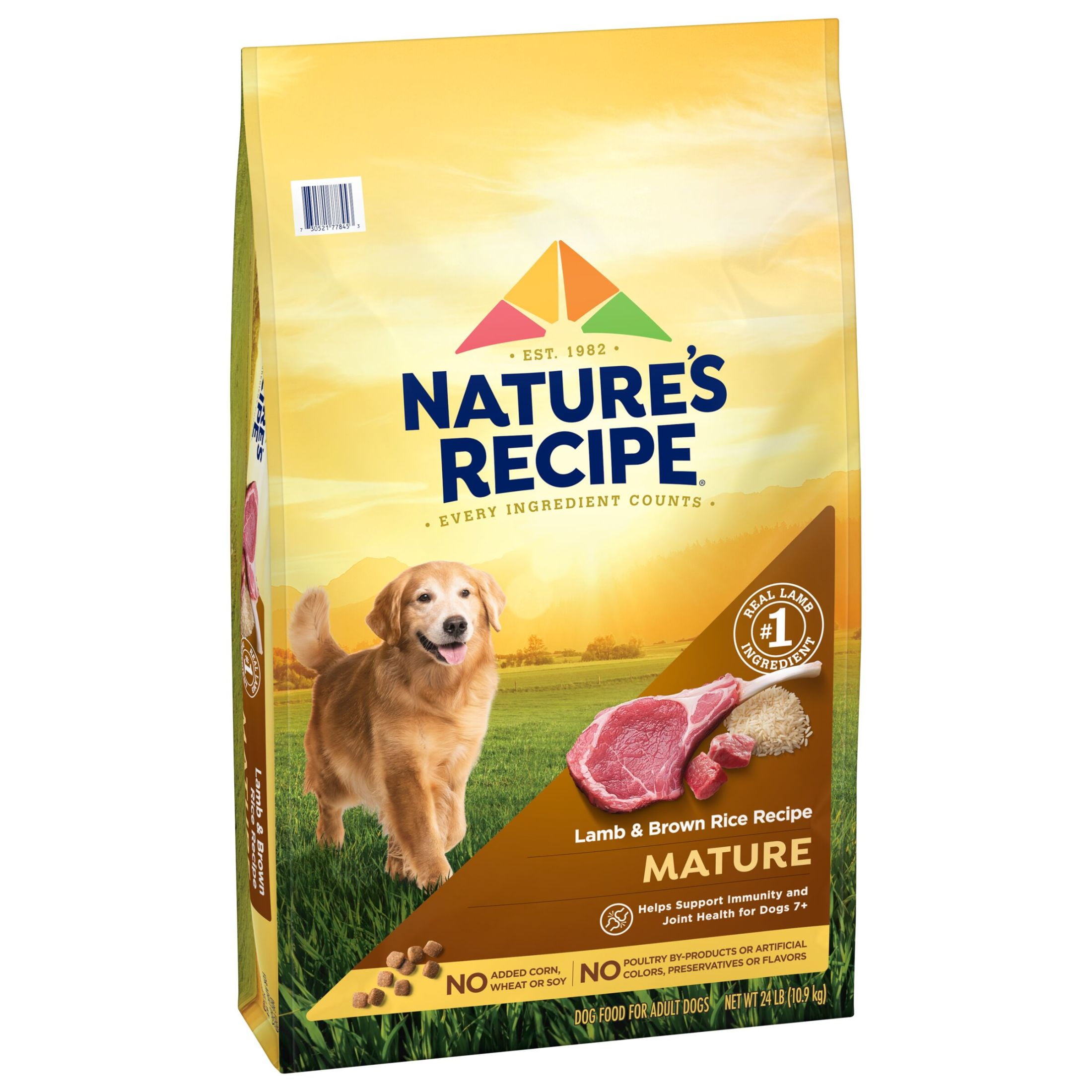 Nature s Recipe Mature Lamb Brown Rice Recipe Dry Dog Food 24 lb. Bag Walmart