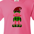 thumbnail image 4 of Inktastic Merry Christmas Elf in Red and Green Plaid Youth T-Shirt, 4 of 5