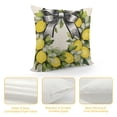 thumbnail image 4 of JEUXUS  Home Sweet Home Lemon Lamb Ear Wreath Throw Pillow Covers,  Bless Our Home Summer Cushion Case for Sofa Couch, 4 of 5