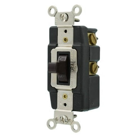 30a Single - Leviton 1287 Brown Single Pole Double Throw Maintained Toggle Switch 30A