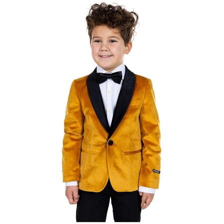 OppoSuits Deluxe Boys Blazers BOYS Dinner Jacket - Gold - US 6Y Gold