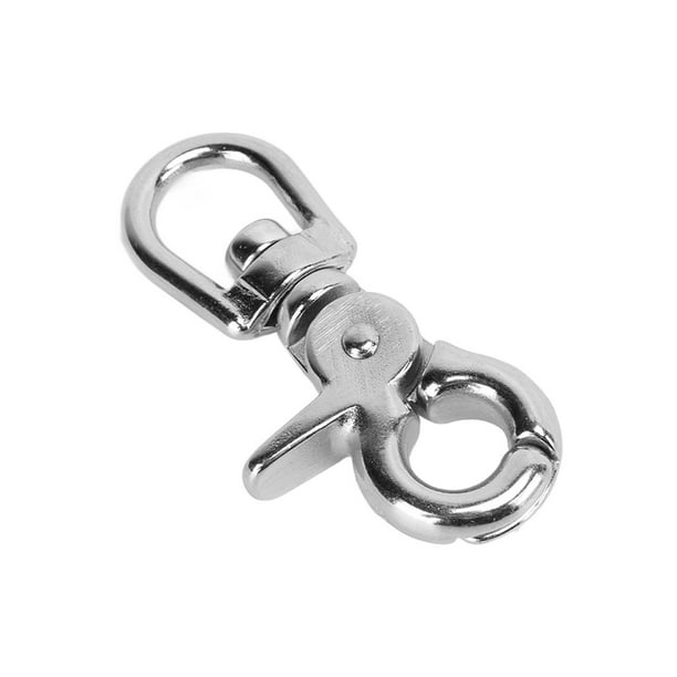 QIILU Snap Hooks With Trigger Snap,Swivel Clasps Lanyard Snap Hook,65mm  Stainless Steel Lobster Claw Clasps Swivel Clasps Lanyard Snap Hooks With