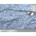 thumbnail image 2 of Soimoi Blue Cotton Poplin Fabric Curry Leaves Print Fabric by Yard 42 Inch Wide, 2 of 3