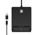 thumbnail image 1 of Lector de tarjetas inteligentes Cryptnox USB-C y USB-A para Windows, Mac y Linux, 1 of 9