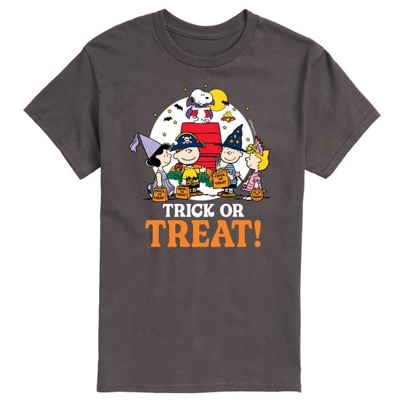 Peanuts - Trick Or Treat Moonlight - Men's Short Sleeve Graphic T-Shirt