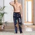 thumbnail image 4 of Salouo Solar System Print Pajama Pants for Men, Lounge Pants Elastic Waistband Casual Men's sleepwear Loungewear Sleep Pajama Pant -XX-Large, 4 of 7