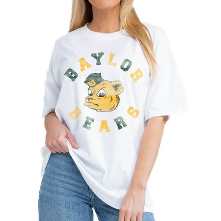 Women's Gameday Couture White Baylor Bears This Time Around Oversized T-Shirt