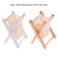 thumbnail image 4 of Cesto de ropa mini Vogacara para casa juego de muebles a escala 1/12 en miniatura organizador plegable Blanco, 4 of 6