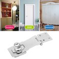 thumbnail image 3 of Wdftyju Cerradura de cajón de acero inoxidable sin perforaciones Cerradura de perno de puerta de gabinete engrosada de seguridad Wdftyju 6tq3pd2yq0hg0cv4D03, 3 of 6