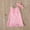 Pink, variant on Herrnalise Toddler Kids Summer Girls Lace Solid Color Sleeveless Cute Bow Dress Suit