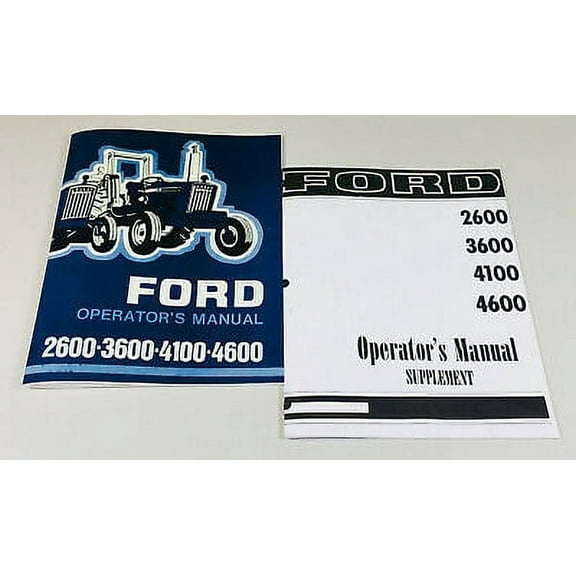 Ford 2600 3600 4100 4600 Tractor Operators Owners Manual Supplement Manual Set