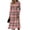 Pink, variant on BOMYJESK Womens Summer Dresses Sexy V Neck Lightweight Breathable a Line Dress Flowy Ruched Vintage Elegant Office Dress Gray L