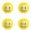 Yellow 4PCS, variant on Squeaky Dog Toys Soft Latex Rubber Squeaky Dog Ball For Small Puppies And Medium Dogs Durable Dog Squeak Toys Interactive Play Soccer Ball 3.14 inch