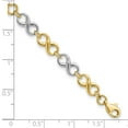 thumbnail image 4 of 10K Two-tone Polished Infinity Bracelet, 4 of 4