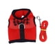 thumbnail image 3 of Adjustable Pet Harness Breathable Mesh Fabric For Outdoor Walks Red S 1Pcs, 3 of 4