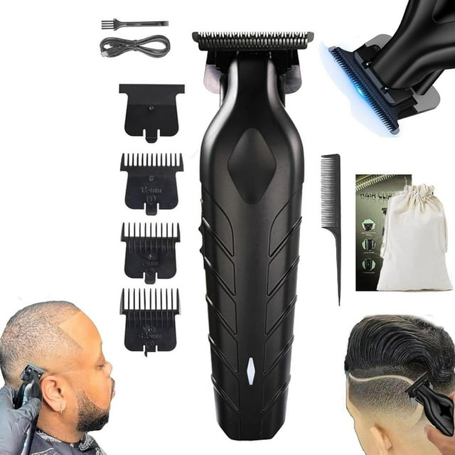 Fiudx Cortapelos, Herramienta de Precisión para Cuidado Personal, Afeitadora Motor Silenciosa, Batería de Larga Duración, Peinar La Barba, Regalo para Hombres, Incluye Accesorios.
