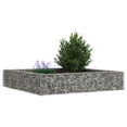 thumbnail image 2 of vidaXL 39.4" x 39.4" x 7.9" Silver Galvanised Steel Solid Print Planter Boxes with Rustproof 1 Count, 2 of 4