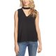 thumbnail image 1 of Blusa de punto con gargantilla 1.STATE para mujer negra extragrande, 1 of 1