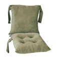 thumbnail image 2 of Cojín para silla, alfombrilla con respaldo y correas de fijación. Cojín de asiento ligero. Verde, 2 of 9