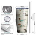 thumbnail image 5 of Dachshund Tumbler 20 Oz Gifts For Women with Lid and Straw Dog Stainless Steel Cup Insulated Travel Coffee Mug Home Office, 5 of 6