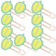 thumbnail image 5 of WORGEOUS 10pcs Creative Durian Shaped Paper Clips Bookmark Novelty File Ticket Notes Clips for Invitation Card Notebook Office Photo, 5 of 5