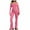 Pink, variant on Scyoekwg Workout Outfits For Women Slim Fitting Long Sleeve Tops Long Pants Casual Matching Outfits Fashion Two Piece Set (Purple,S)