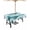 Green, variant on nqOlkjepod Geometric Stripes Outdoor Tablecloth with Umbrella Hole & Zipper, Ombre Teal White Sea Waves Round Table Cover 54 Inch, Dining Waterproof Table Cloth Protector for Patio/Party/Picnic