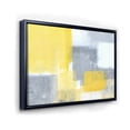 thumbnail image 2 of Designart - Grey and Yellow Blue Abstract XXI - Modern Framed Canvas Wall Art Print, 2 of 3
