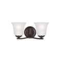 thumbnail image 1 of Sea Gull Lighting 4439002-782 Emmons 2-Light Bath Vanity in Heirloom Bronze, 1 of 2