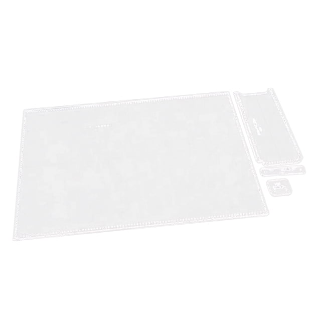 4 Unids / Set Plantilla de Plantilla de Acrílico para Artesanía de material cuero de de Mano Hecho DIY
