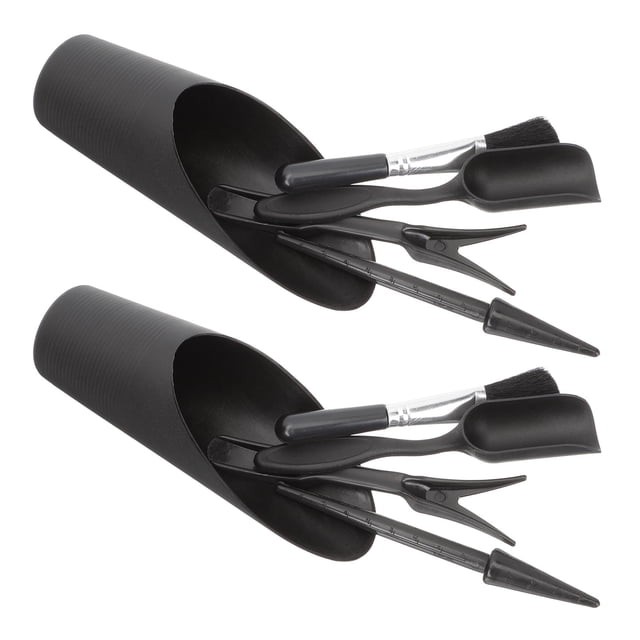 unbranded 2Jgo Kit De Accesorios De Jardinería Para Cultivo Y Trasplante Color Negro